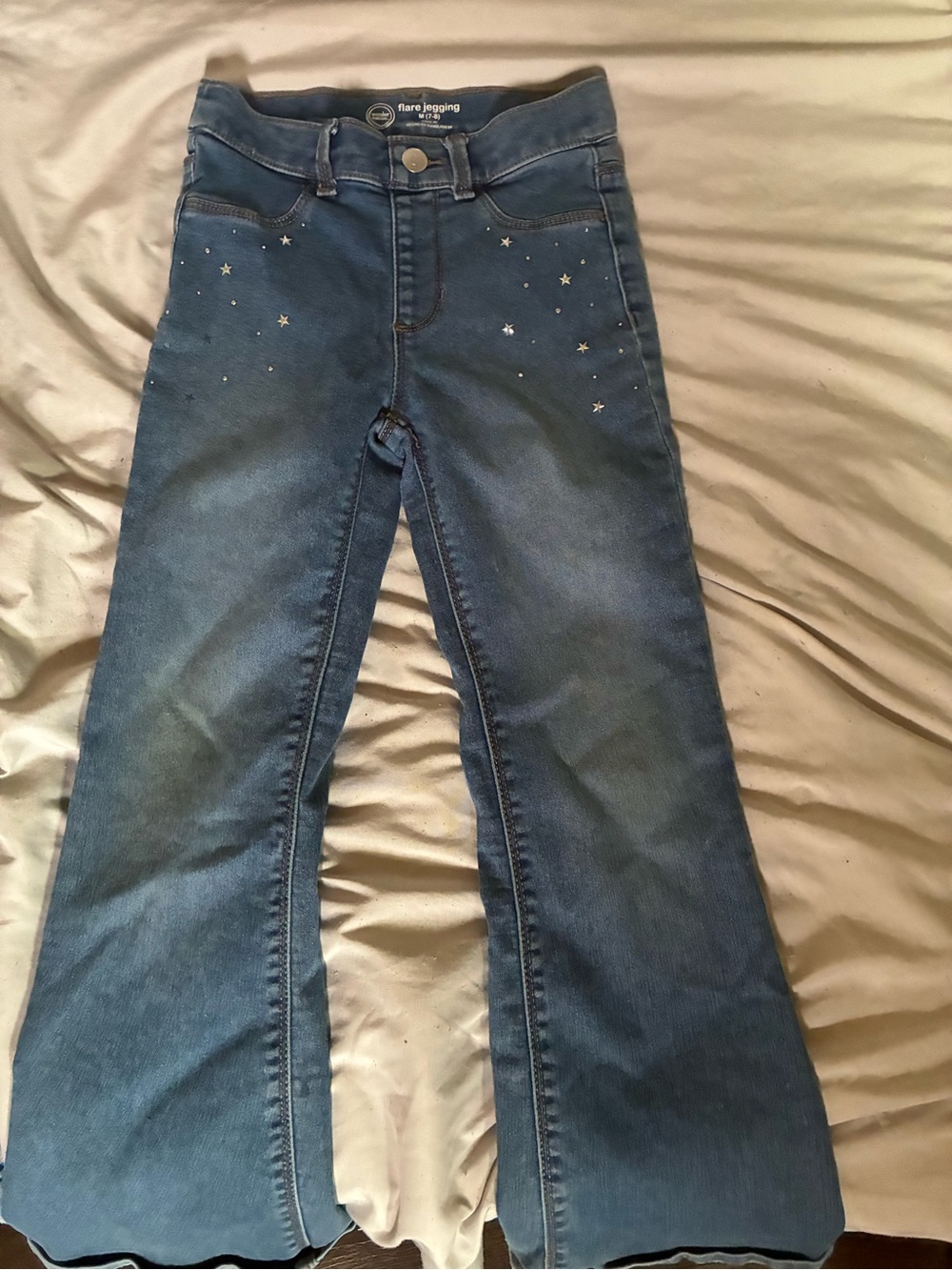 a.n.a Blue Star Accent Flare Jeans